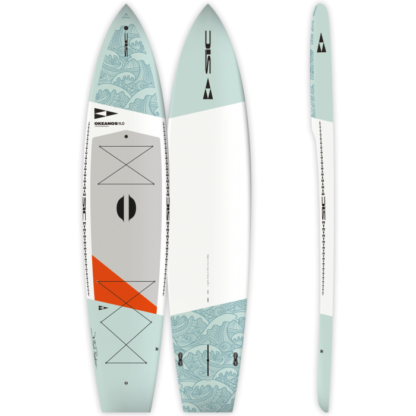 The Okeanos is a fitness and touring board that has been outfitted with numerous tie-downs to mount your cargo for any adventure.