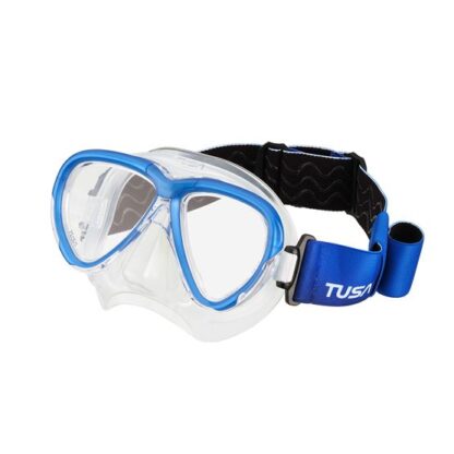 Intega Mask with Fabric Strap. A mask skirt that adapts to your face. Anti-slip grip and easy adjustment ensures a snug fit to the back of the head.